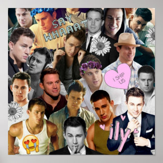 Affiche Channing Tatum Collage