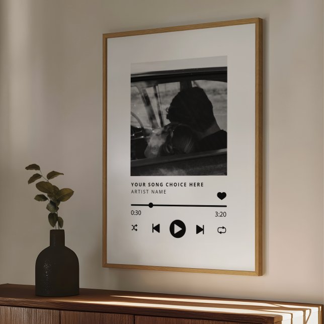 Affiche Chanson de mariage personnalisée avec photo  (Créateur téléchargé)