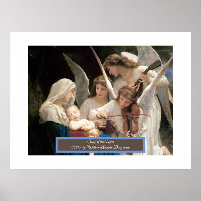 Affiche Chanson des Anges Bouguereau (Devant)