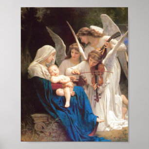 Affiche Chanson des Anges - William-Adolphe Bouguereau
