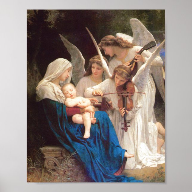 Affiche Chanson des Anges - William-Adolphe Bouguereau (Devant)