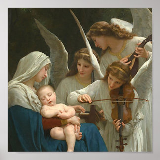 Affiche Chanson des Anges - William Bouguereau