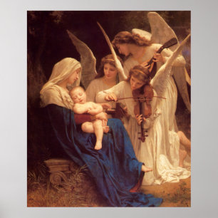 Affiche Chanson des Anges William Bouguereau Beaux Arts Po