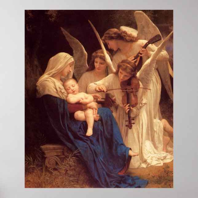 Affiche Chanson des Anges William Bouguereau Beaux Arts Po (Devant)