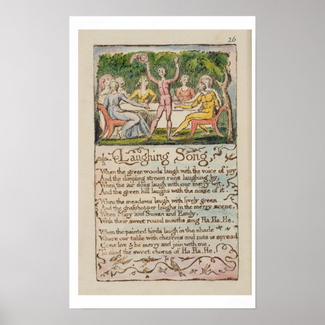 Affiche 'Chanson riante', assiette 26 de 'Chansons d'Innoc (Devant)