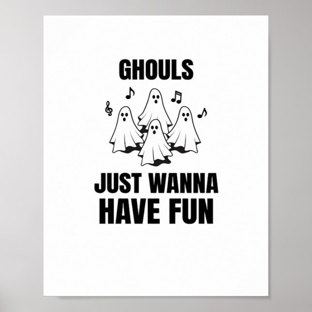 Affiche Chant de dessin - "Les Gouls veulent juste s'amuse (Devant)