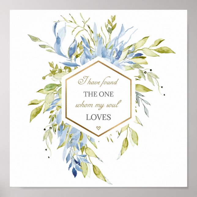 Affiche Chant de Salomon 3:4 J'ai trouvé l'un (Devant)