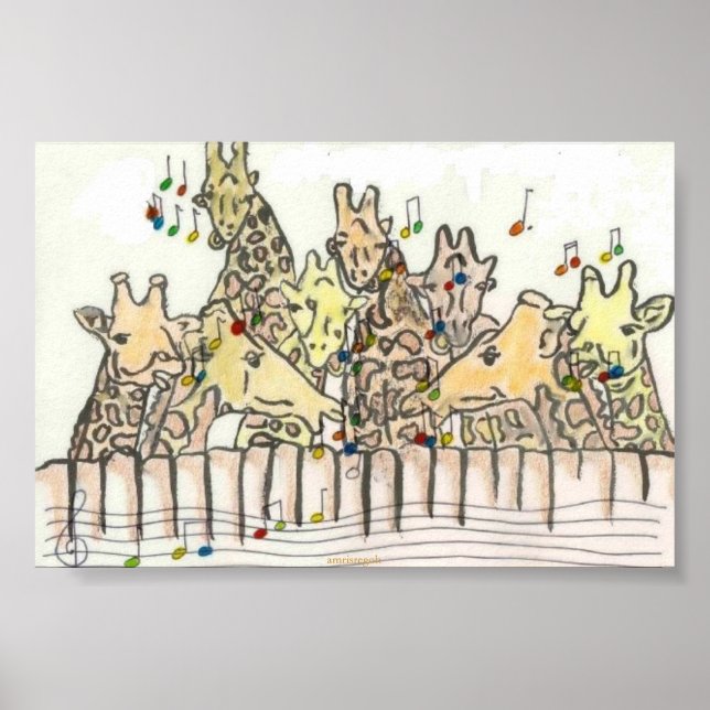 Affiche chant des girafs (Devant)