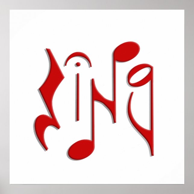 Affiche chanter (Devant)