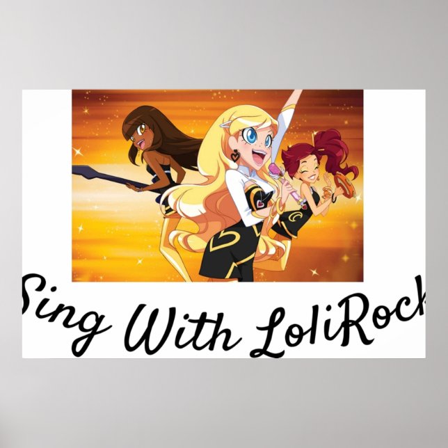 Affiche Chanter avec LoliRock (Devant)