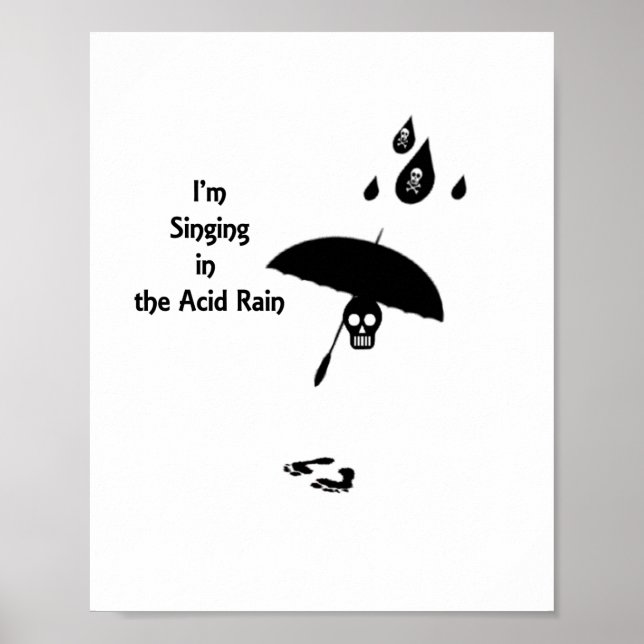 Affiche Chanter Dans La Pluie Acide (Devant)