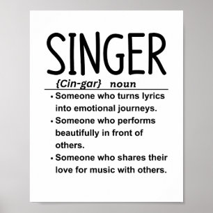 Affiche Chanteur