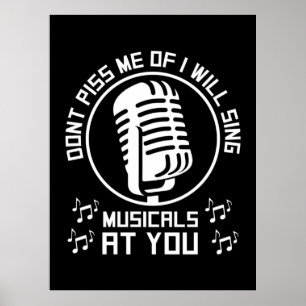 Affiche Chanteur de théâtre Broadway