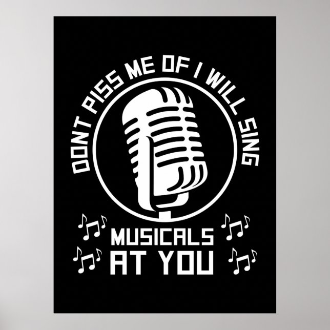 Affiche Chanteur de théâtre Broadway (Devant)