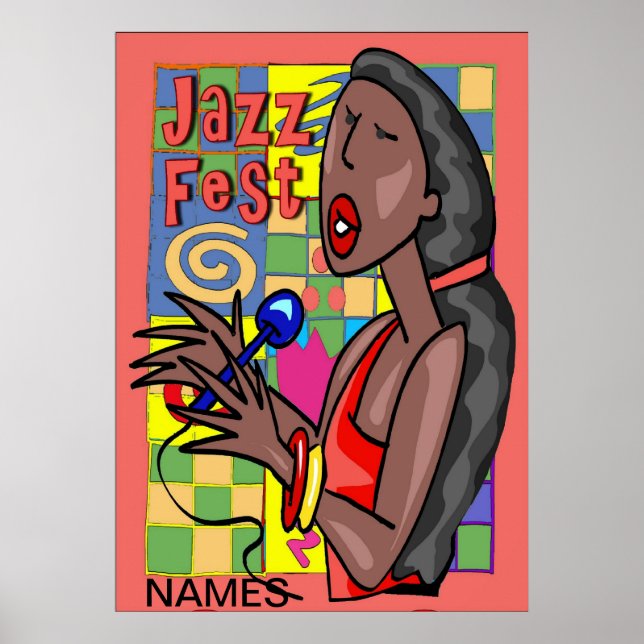Affiche Chanteur Jazz Fest 2018 modifier le texte (Devant)