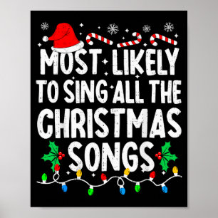 Affiche Chanteur le plus susceptible de chanter toutes les