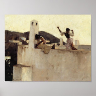 Affiche Chanteur Sargent- Rosina, Capri de John