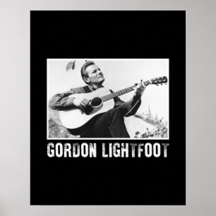 Affiche Chanteur vintage Canada Gordon Lightfoot