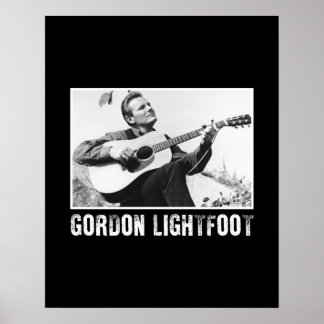 Affiche Chanteur vintage Canada Gordon Lightfoot