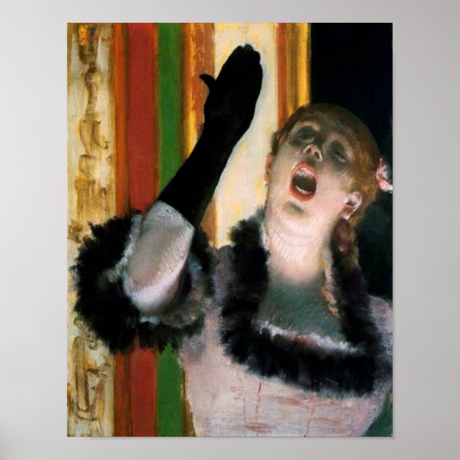 Affiche Chanteuse avec un gant, Edgar Degas (Devant)