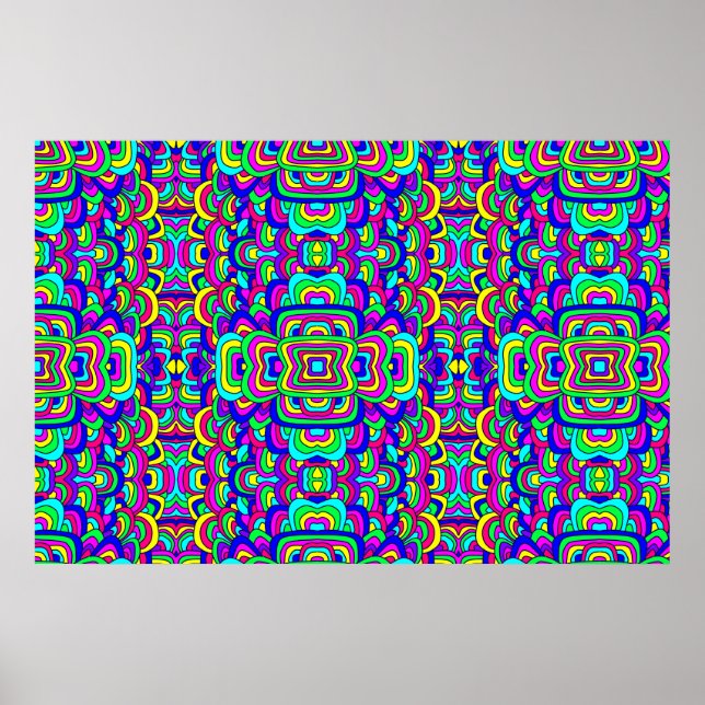 Affiche Chaos coloré 5 (Devant)