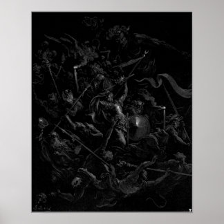 Affiche Chaos Montres Gustave Dore