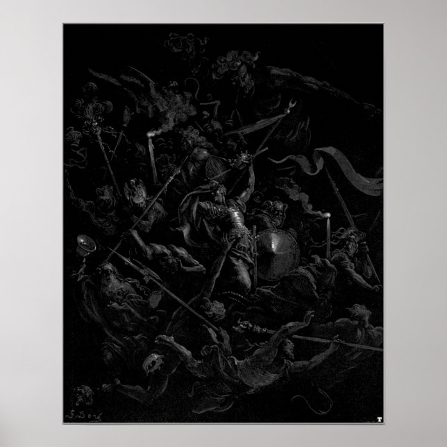 Affiche Chaos Montres Gustave Dore (Devant)