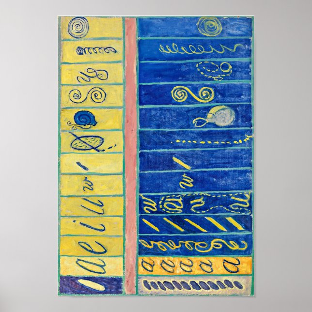 Affiche Chaos Primordial, no 13 | Hilma af Klint | (Devant)