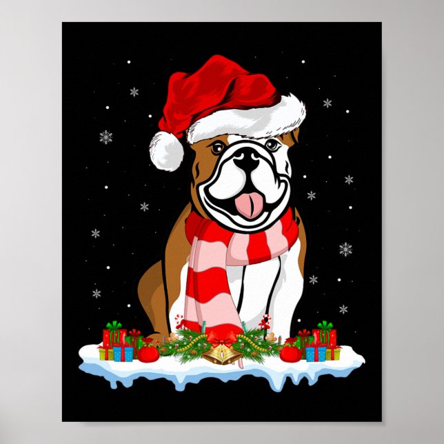 Affiche Chapeau de Père Noël avec éclairage de Noël Bouled (Devant)