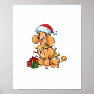 Affiche Chapeau de Père Noël avec éclairage de Noël Canich