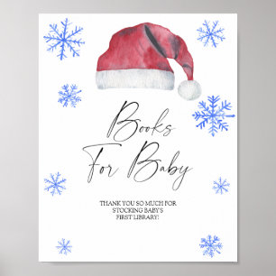 Affiche Chapeau de Père Noël - livres pour bébé