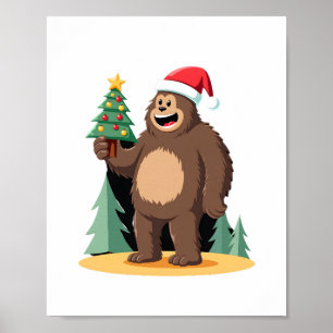 Affiche Chapeau de Père Noël pour sapin de Noël Bigfoot (1