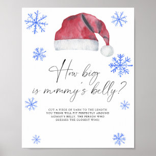 Affiche Chapeau de Père Noël - quelle est la taille du ven