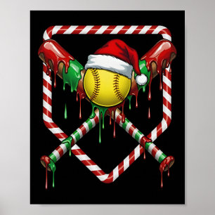 Affiche Chapeau de Père Noël Softll Christmas Crème Glacée