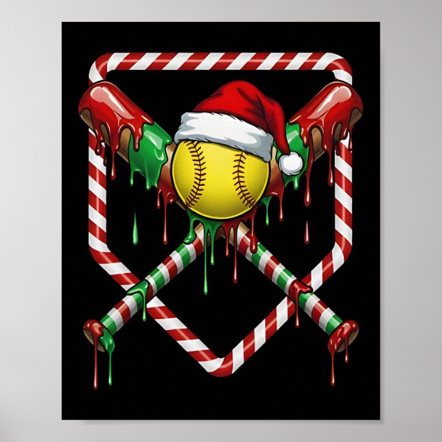 Affiche Chapeau de Père Noël Softll Christmas Crème Glacée (Devant)