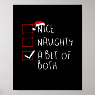 Affiche Chapeau de Père Noël Sympa Coquin Humeur