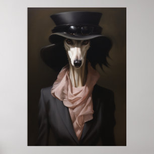 Affiche Chapeau supérieur Lady Saluki
