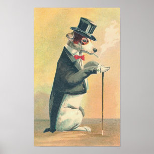 Affiche Chapeau vintage