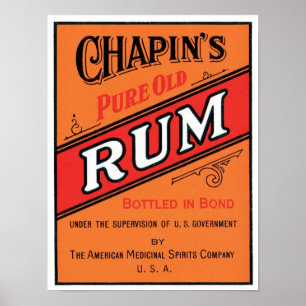 Affiche Chapeaux vieux rhum pur