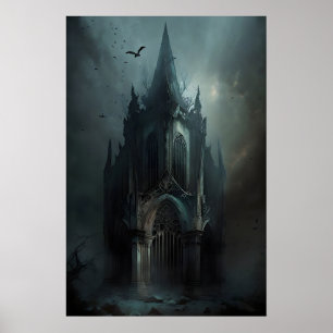 Affiche Chapelle abandonnée sombre Académie sombre, Antiqu