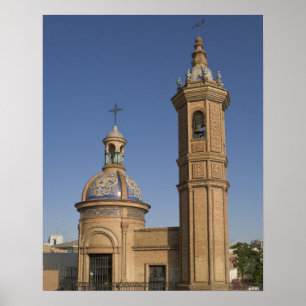 Affiche Chapelle del Carmen, Séville, Espagne
