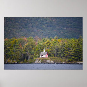 Affiche Chapelle pauliste sur le lac George, New York