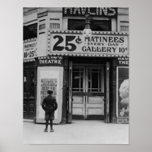 Affiche Chapiteau vintage de salle de cinéma - St Louis -