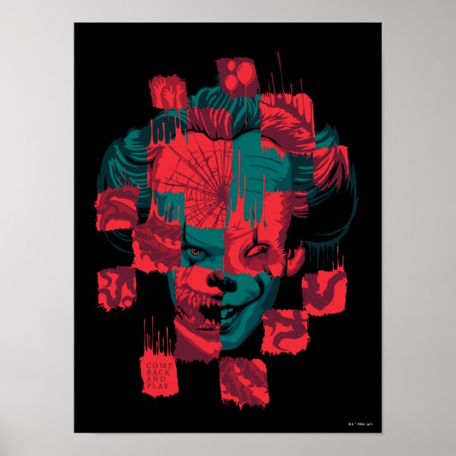 Affiche Chapitre 2 | Pennywise - Revenez jouer (Devant)