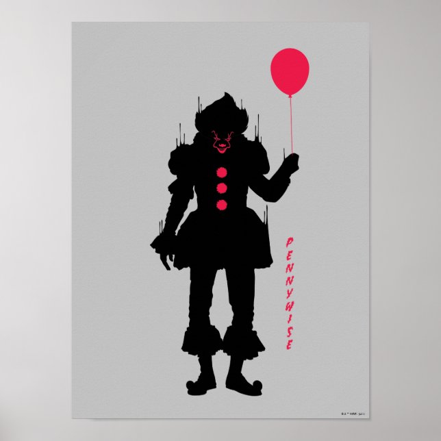 Affiche Chapitre 2 | Silhouette Pennywise (Devant)