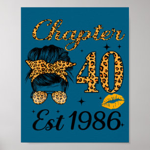 Affiche Chapitre 40 Ève 1986 40 ans Anniversaire Chignon D