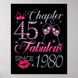 Affiche Chapitre 45 Fabuleux depuis 1980 45e anniversaire