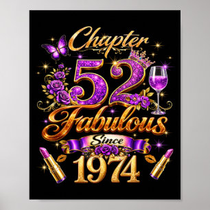 Affiche Chapitre 52 Fabuleux depuis 1974 Femmes 52e annive
