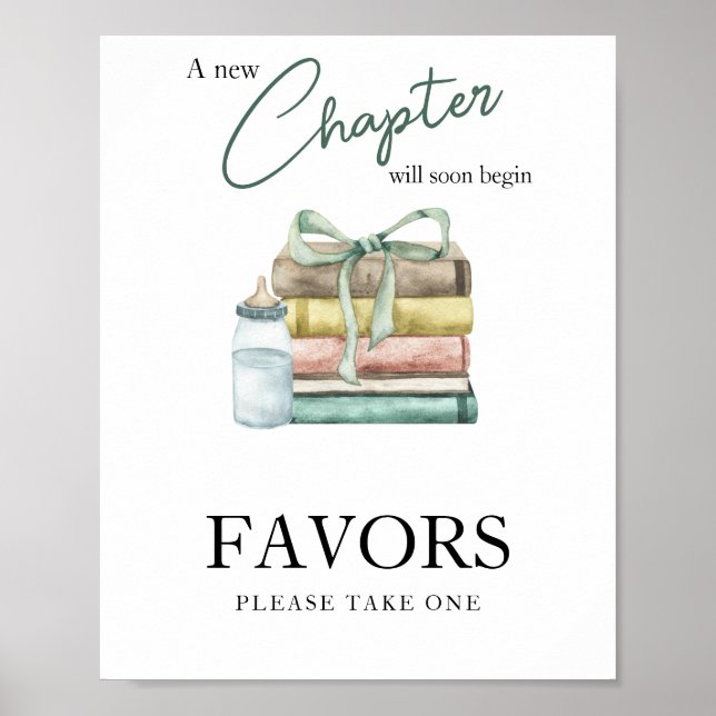 Affiche Chapitre baby shower - Faveurs (Devant)