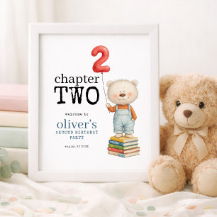 Affiche Chapitre deux Livres d'ours en peluche 2e annivers